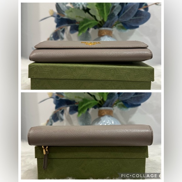 PRADA Multicolor Bifold Wallet On Chain With Card Case - Picture 13 of 16